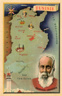 Tunisie .Carte Géographique. Cardinal Lavigerie - Non Classés