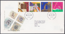 GB Great Britain 1999 FDC Christians' Tale, Christian, Christianity, Religion, King, Pictorial Postmark, First Day Cover - Lettres & Documents
