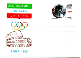 Italy, 85th Session Of International Olympic Committee, Aerogramme - Postwaardestukken