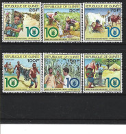 1989 GUINEE 892-97**  F.A.O, Animaux, Poissons, Céréales - Guinea (1958-...)