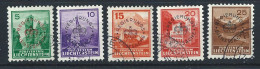 Liechtenstein Service N°13/16 Obl (FU) 1935/36 - T.P De 1935 Surcharge A - Dienstzegels