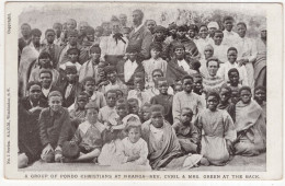 A Group Of Pondo Christians At Nkanga - Rev. Cyril & Mrs. Green At The Back. - (South-Africa) No. 1 Series S.A.G.M. - Sud Africa