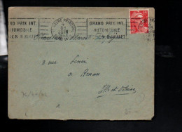 OBLITERATION MECANIQUE GRAND PRIX AUTOMOBILE DE ROUEN LE HAVRE 1951 - Mechanical Postmarks (Other)