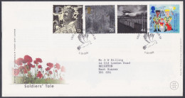 GB Great Britain 1999 FDC Soldiers' Tale, Bird, Dove, Birds, Graveyard, Grave Flower Pictorial Postmark, First Day Cover - Covers & Documents