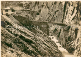 13711040 Goeschenen Goeschenen UR Teufelsbruecke Mit Schoellenenbahn Schlucht  - Otros & Sin Clasificación