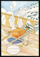 CPSM / CPM 10.5 X 15  Imaginez Votre Gag - Worstellen Ihren Scherz Collection Humoristique Poulet Rôti Chaise Longue Ski - Zeitgenössisch (ab 1950)