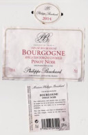 Étiquettes " BOURGOGNE Pinot Noir - Philippe BOUCHARD à Meursault " (2744)_ev126 - Bourgogne