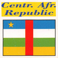 Flag Chromo -  Central African Republic - 5 X 5 Cm - Otros & Sin Clasificación