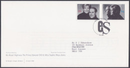 GB Great Britain 1999 FDC Edward & Sophie, Prince, Royal, Royalty, British, Pictorial Postmark, First Day Cover - Brieven En Documenten