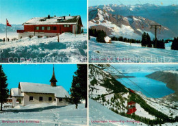 13710388 Goldau SZ Berghotel Rigi Scheidegg Bergkapelle Luftseilbahn Zugersee Al - Autres & Non Classés