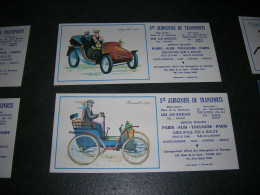 2 Buvard 22x10 Larrieu Bonnel Societe Albi Toulouse De Transport Voiture Ancienne Renault 1898 Serpollet 1901 TB - Transport