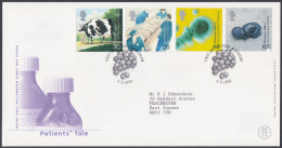 GB Great Britain 1999 FDC Patients' Tale, Cow, Medicine, Medical, Test-tube Baby, Pictorial Postmark, First Day Cover - Covers & Documents