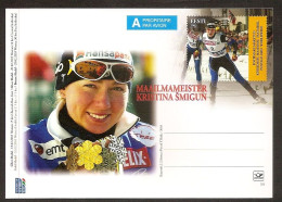 Estonia 2003●K Schmigun World Champion Skiing●Postal Stationery●●Ganzsache N14 - Estonia