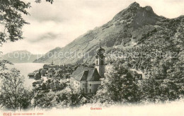 13710093 Gersau Vierwaldstaettersee Ortsansicht Mit Kirche Gersau Vierwaldstaett - Autres & Non Classés