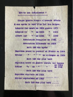 Tract Presse Clandestine Résistance Belge WWII WW2 Est-ce Une Coïncidence? (Chaque Guerre Franco Allemande Débute 5 Ans - Documents