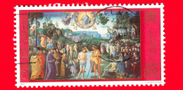 VATICANO - Usato - 2001 - La Cappella Sistina Restaurata - Battesimo Di Cristo - 800 L. - 0,41 - Used Stamps