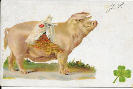 Animaux & Faune > Cochons Cochon Portant Des  Pieces D' Or Illustrateur - Pigs