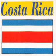 Flag Chromo -  Costa Rica - 5 X 5 Cm - Altri & Non Classificati