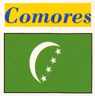 Flag Chromo -  Comores - 5 X 5 Cm - Otros & Sin Clasificación