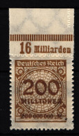 Deutsches Reich 323BP OR Postfrisch Platte B #HA881 - Sonstige & Ohne Zuordnung