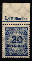 Deutsches Reich 319P OR Postfrisch Platte C #HA805 - Sonstige & Ohne Zuordnung