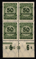 Deutsches Reich 321HAN Postfrisch H 5885 23, 4er Block #HA809 - Otros & Sin Clasificación