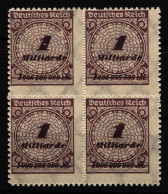 Deutsches Reich 325BP HT Postfrisch 4er Block #HA888 - Otros & Sin Clasificación