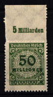 Deutsches Reich 321BP OR Postfrisch Platte A #HA877 - Altri & Non Classificati