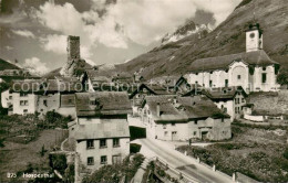 13709410 Hospental Ortspartie Mit Kirche Und Turm Hospental - Autres & Non Classés