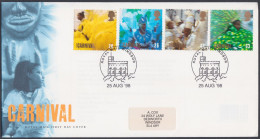 GB Great Britain 1998 FDC Carnival, Festival, Revelry, Music, Culture, Pictorial Postmark, First Day Cover - Storia Postale