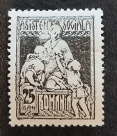 Romania Romana Rumänien - Asistenta Sociala - 1921 -  MNH - Nuovi