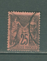 France    91  Ob   TB    - 1876-1898 Sage (Tipo II)