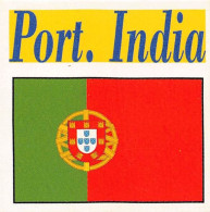 Flag Chromo -  Port India - 5 X 5 Cm - Altri & Non Classificati