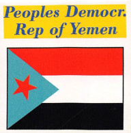 Flag Chromo -  Peoples Democratic Rep Of Yemen - 5 X 5 Cm - Altri & Non Classificati