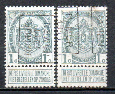 1642 Voorafstempeling Op Nr 81 - NAMUR 1911 NAMEN - Positie A & B - Rolstempels 1910-19