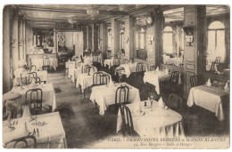 CPA 75 - PARIS 9ème - Grand Hôtel BERGERE Et MAISON BLANCHE. Salle à Manger - Distrito: 09