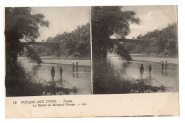 CPA  Stéréoscopique - Voyage Aux INDES - 13. KANDY. La Rivière De Mahaveli-Ganga - LL  - Stereoskopie