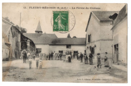 CPA 91 - FLEURY MEROGIS (Essonne) - La Ferme Du Château (animée) - Ed. Allorge Série Cl. 7 - Fleury Merogis