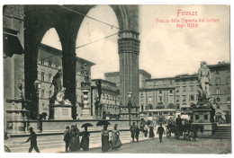 CPA Italie - FIRENZE - Piazza Della Signoria Dal Portico Degli Uffizi - Ed. Stengel & Co N° 11734 - Dos Simple - Firenze