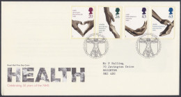 GB Great Britain 1998 FDC Health, Medical, Medicine, NHS, Science, Pictorial Postmark, First Day Cover - Cartas & Documentos