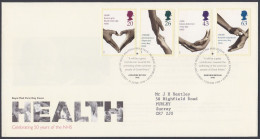 GB Great Britain 1998 FDC Health, Medical, Medicine, NHS, Science, Pictorial Postmark, First Day Cover - Briefe U. Dokumente