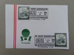 Österreich Pro Juventute - Mit Sonderstempel 1. 5. 1991 Mattersburg, 70 Jahre Burgenland (Nr.1030) - Altri & Non Classificati