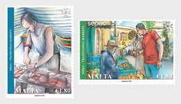 Malta 2023 SEPAC - Traditional Markets Stamps 2v MNH - Malta