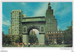 NEW  YORK  CITY:  WASHINGTON  ARCH  IN  WASHINGTON  SQUARE  PARK  -  TO  ITALY  -  STAMP  REMOVED  -  FP - Piazze