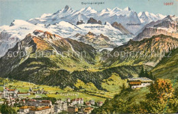 13707024 Engelberg  OW Panorama Berner Alpen Kuenstlerkarte  - Autres & Non Classés
