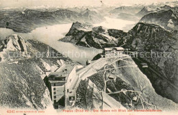 13707023 Pilatus Kulm OW Berghotels Mit Blick Auf Den Vierwaldstaettersee Alpenp - Other & Unclassified