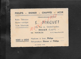 CDV CARTE DE VISITE DE S PINGUET ELECTRO MÉNAGER À MEAUX 77 : - Tarjetas De Visita