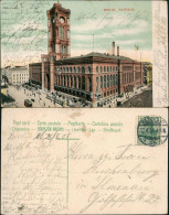Ansichtskarte Mitte-Berlin Rotes Rathaus 1908 - Mitte