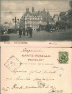 Brüssel Bruxelles Stadtteilansicht, Porte De Schaerbeek, Tram Personen 1902 - Altri & Non Classificati