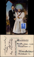 Postcard .Ungarn Trachten Typen - Ungarn Magyar Brautpaar 1909 - Hongrie